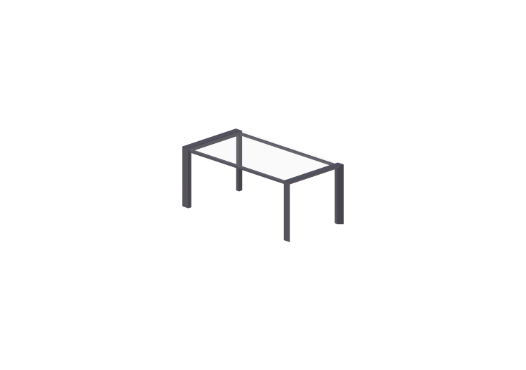 3D Tische - Tisch rechteckig 180x90cm - ACCA software 3D Tische - Tisch rechteckig 180x90cm - ACCA software