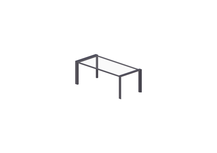 3D Tische - Tisch rechteckig 200x90cm - ACCA software 3D Tische - Tisch rechteckig 200x90cm - ACCA software