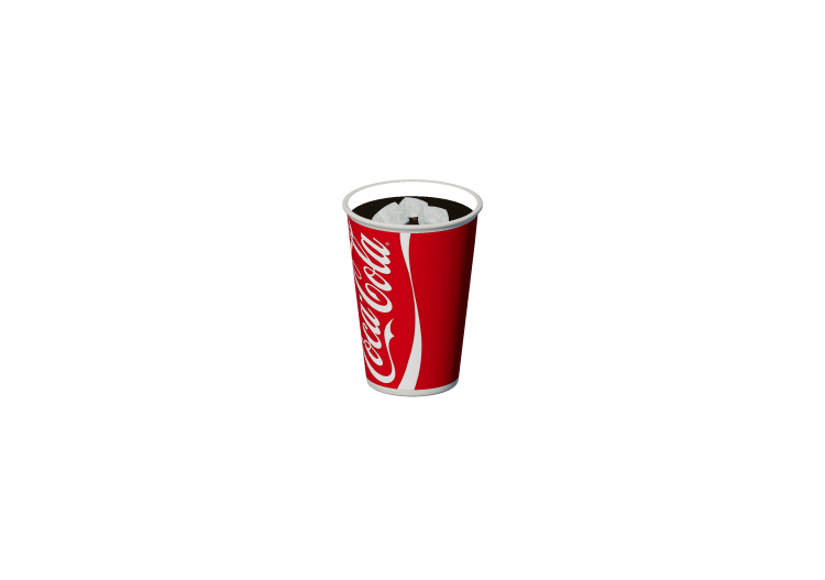 Acessórios 3D - Copo de coca-cola - ACCA software Acessórios 3D - Copo de coca-cola - ACCA software