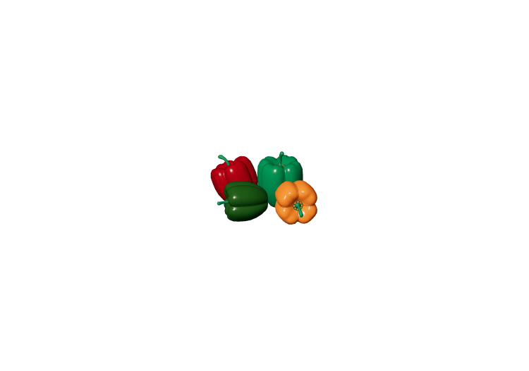Accessoires 3D - Poivrons - ACCA software Accessoires 3D - Poivrons - ACCA software