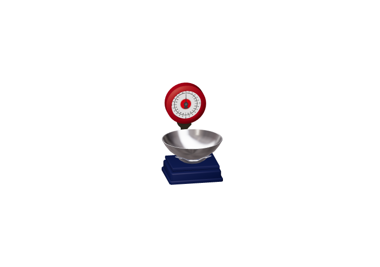 Accessoires 3D - Balance de cuisine - ACCA software Accessoires 3D - Balance de cuisine - ACCA software