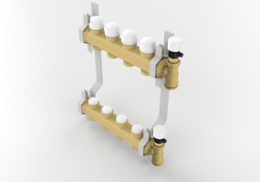 Radiator and fan coil units 3D - Distribution-manifold-for-heating-systems_Caleffi 662