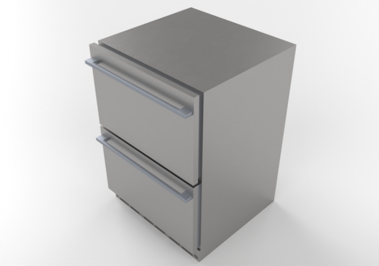 Electrodomésticos 3D - Mesón refrigerador – Monogram -...