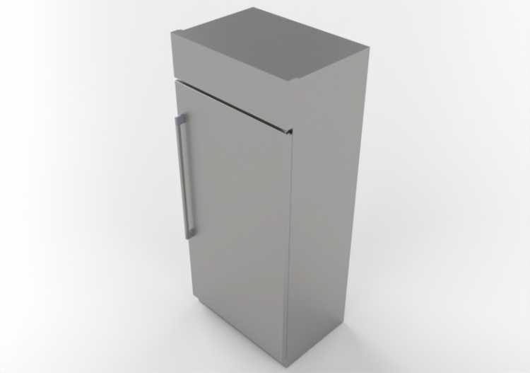 3D Haushaltgeräte - Kombinierter Kühlschrank – Monogram -...