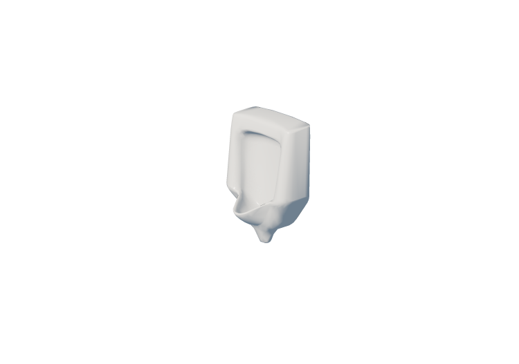 3D Vases - Wall mounted Urinal - ACCA software 3D Vases - Wall mounted Urinal - ACCA software