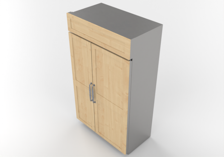 3D Haushaltgeräte - Kombinierter Kühlschrank – Monogram -...