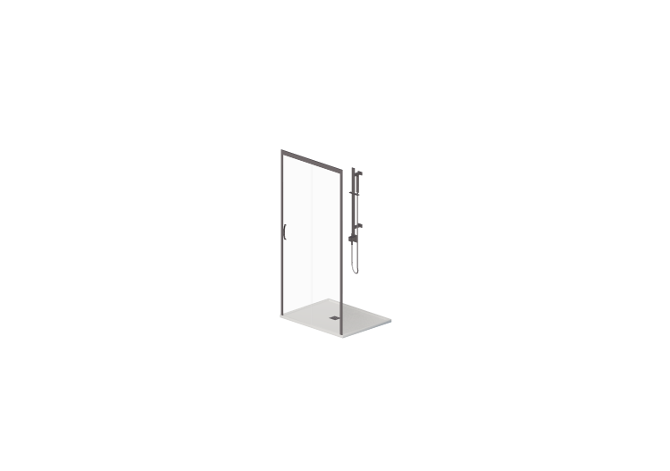 3D Shower - Shower tray with cabin 80x100cm - ACCA software 3D Shower - Shower tray with cabin 80x100cm - ACCA software