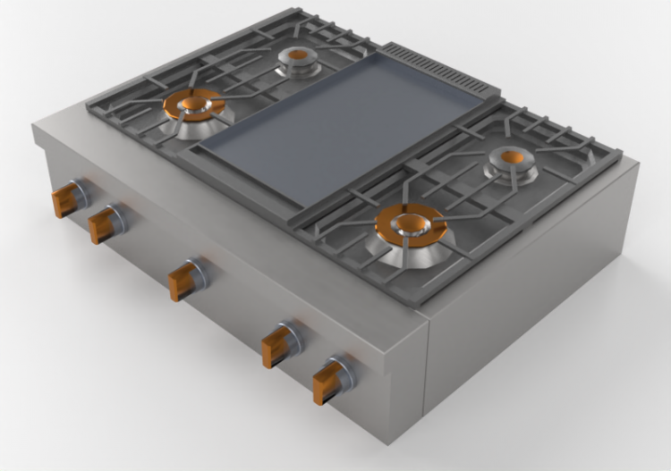 3D Electrical Appliances - Gas cooker – Monogram -...