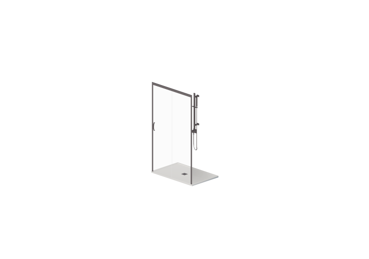3D Shower - Shower tray with cabin 80x120cm - ACCA software 3D Shower - Shower tray with cabin 80x120cm - ACCA software