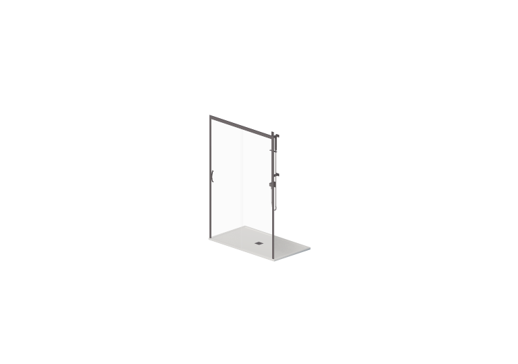 Duchas 3D - Plato ducha con mampara 80x140cm - ACCA... Duchas 3D - Plato ducha con mampara 80x140cm - ACCA...
