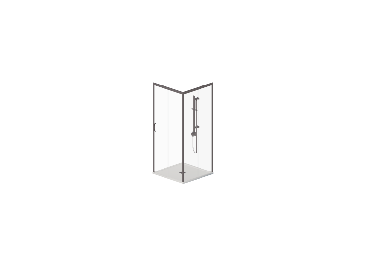 Duchas 3D - Plato ducha con mampara 90x90cm - ACCA software Duchas 3D - Plato ducha con mampara 90x90cm - ACCA software