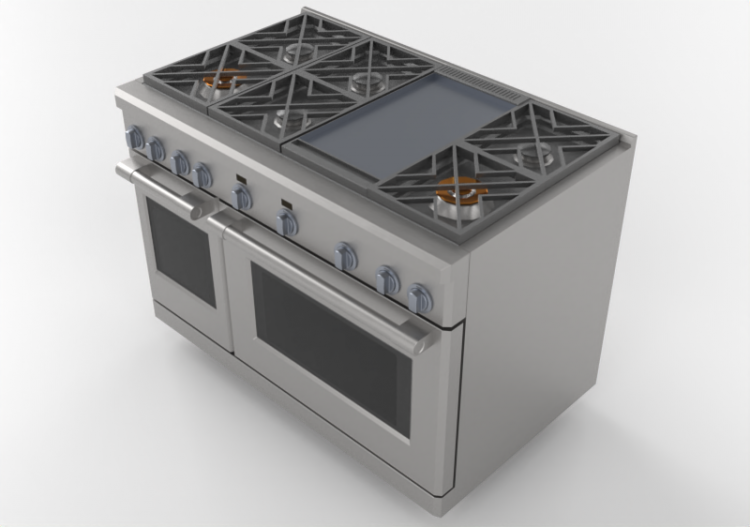 Electrodomésticos 3D - Cocina con horno – Monogram -...