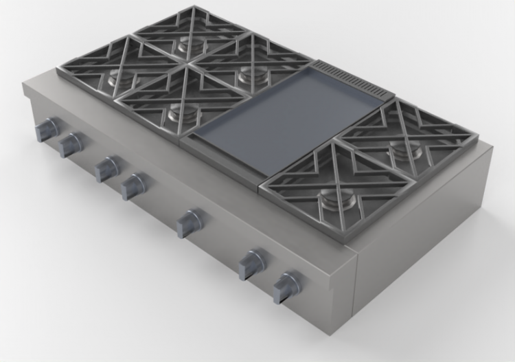 3D Electrical Appliances - Gas cooker – Monogram -...
