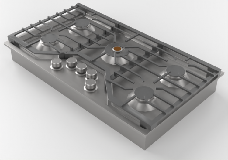 Electroménagers 3D - Plan cuisson à gaz – Monogram -...