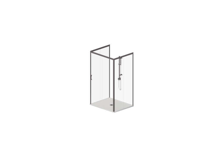 Duches 3D - Base de chuveiro com cabine 100x120cm - ACCA... Duches 3D - Base de chuveiro com cabine 100x120cm - ACCA...
