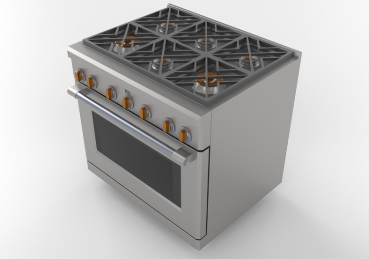Electrodomésticos 3D - Cocina con horno – Monogram -...