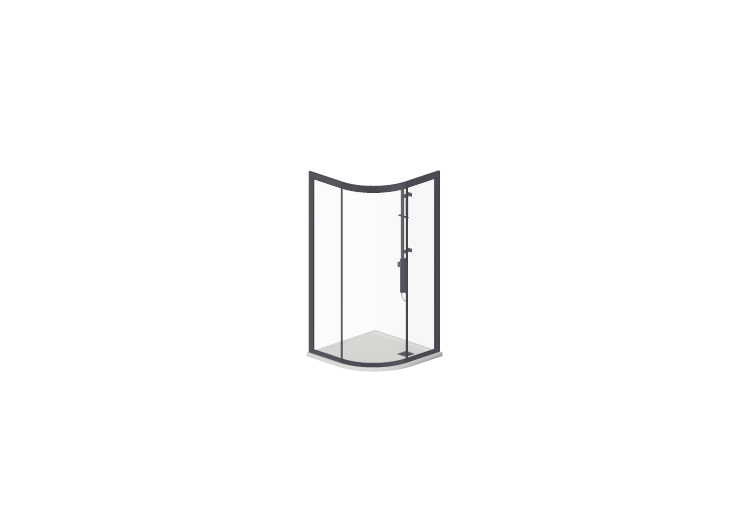 Duchas 3D - Plato ducha angular con mampara 100x100cm -... Duchas 3D - Plato ducha angular con mampara 100x100cm -...