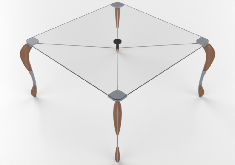 3D Tisch - Glastisch - Horm - Tutù - ACCA software