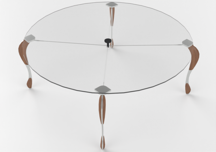3D Tables - Glass Table - Horm - Tutù - ACCA software