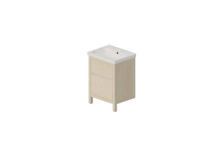 3D Furniture - Single Washbasin (60x49x89) - ACCA software 3D Furniture - Single Washbasin (60x49x89) - ACCA software