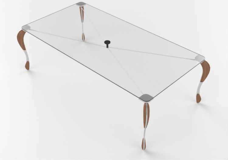 3D Tisch - Glastisch - Horm - Tutù - ACCA software