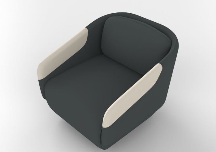 Chairs and Sofas 3D - Fabric armchair - Horm - Worn - ACCA...