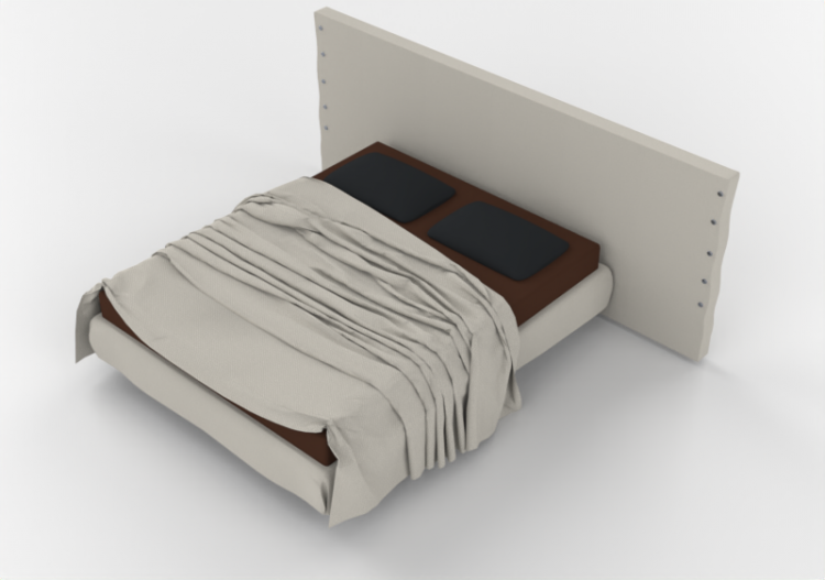 Letti 3D - Letto matrimoniale - Horm - White Large - ACCA...