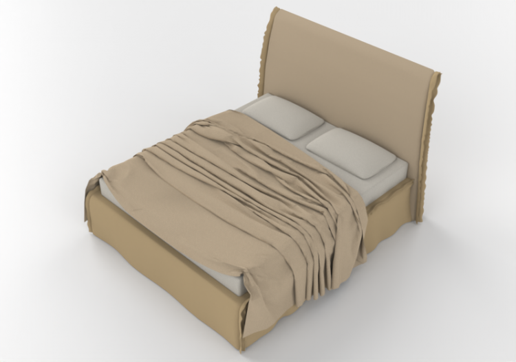 3D Betten und Nachttische - Doppelbett - Horm - Vola - ACCA...