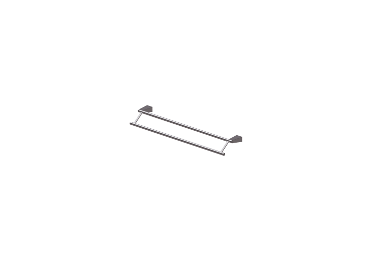 Accessori 3D - Porta asciugamano doppio da parete - Linda -... Accessori 3D - Porta asciugamano doppio da parete - Linda -...
