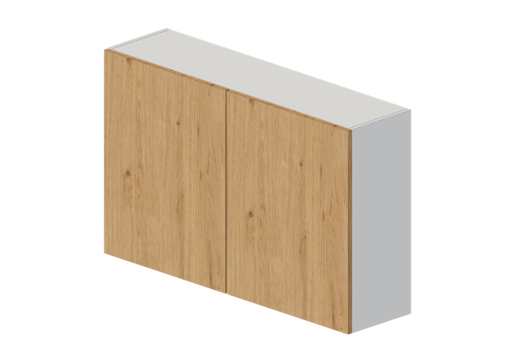 Armários aéreos 3D - Armário em madeira laqueada - Ikea -... Armários aéreos 3D - Armário em madeira laqueada - Ikea -...