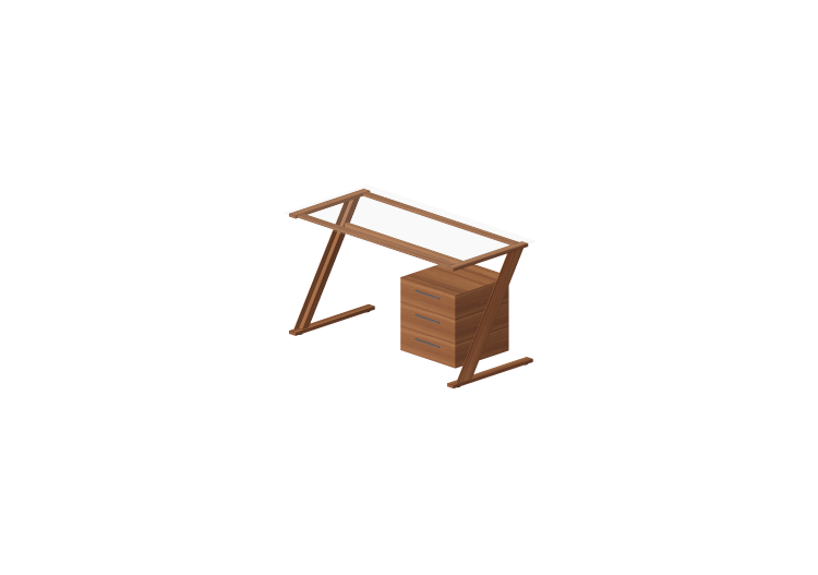 3D Schreibtische - Holzschreibtisch - ACCA software 3D Schreibtische - Holzschreibtisch - ACCA software