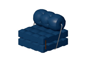Divans 3D - Fauteuil en tissu - Ikea - V&aring;rkumla