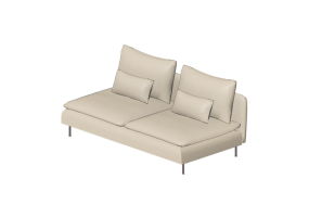 3D Sessel und Sofas - Sofa aus Stoff - Ikea - S&ouml;derhamn