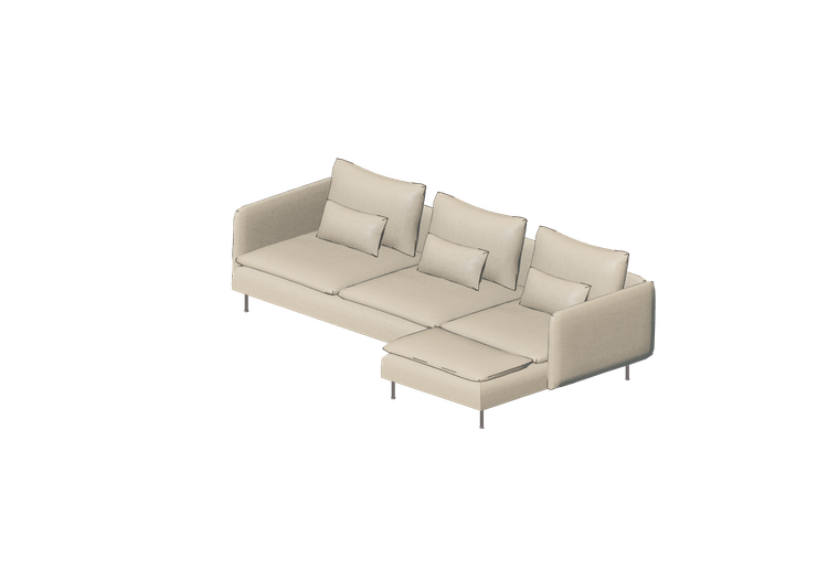 Divani 3D - Divano in tessuto - Ikea - Söderhamn - IKEA Divani 3D - Divano in tessuto - Ikea - Söderhamn - IKEA