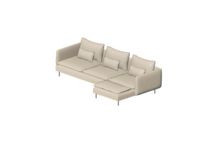 3D Sessel und Sofas - Sofa aus Stoff - Ikea - S&ouml;derhamn