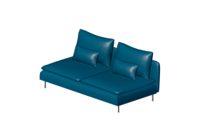 Poltronas y Sofás 3D - Sofá de tela - Ikea - Söderhamn