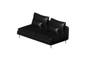 Sof&aacute;s 3D - Sof&aacute; de tecido - Ikea - S&ouml;derhamn