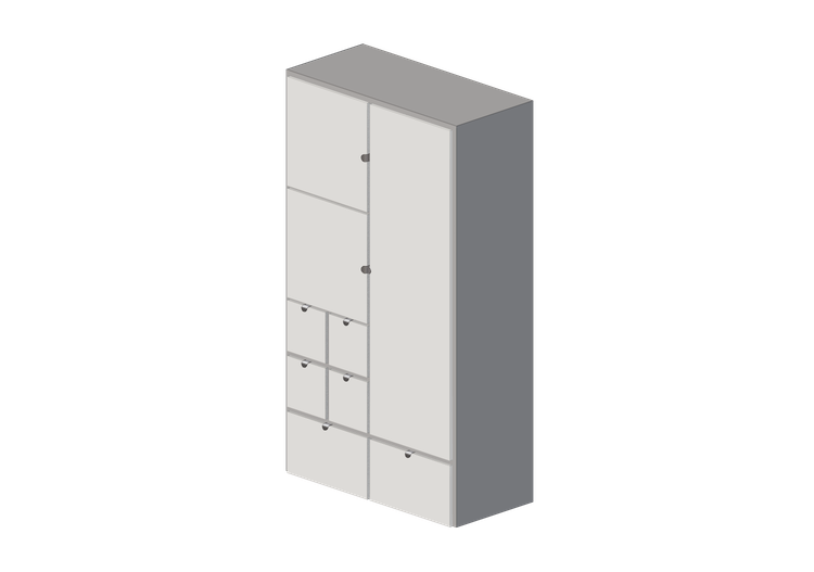 Armoires 3D - Armoire en bois laqué - Ikea - Visthus - IKEA Armoires 3D - Armoire en bois laqué - Ikea - Visthus - IKEA