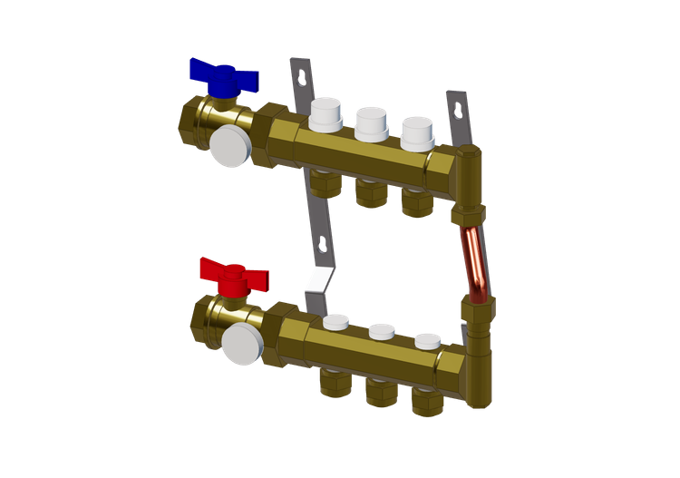 Pre-assembled collector 3 branches - Caleffi Pre-assembled collector 3 branches - Caleffi