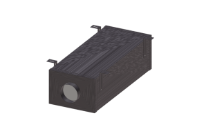 Plenum COMPACT silencer AIR400 DN125-DN90