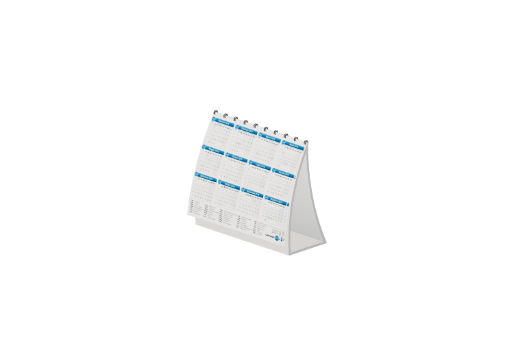 Accessori 3D - Calendario da scrivania - ACCA software Accessori 3D - Calendario da scrivania - ACCA software