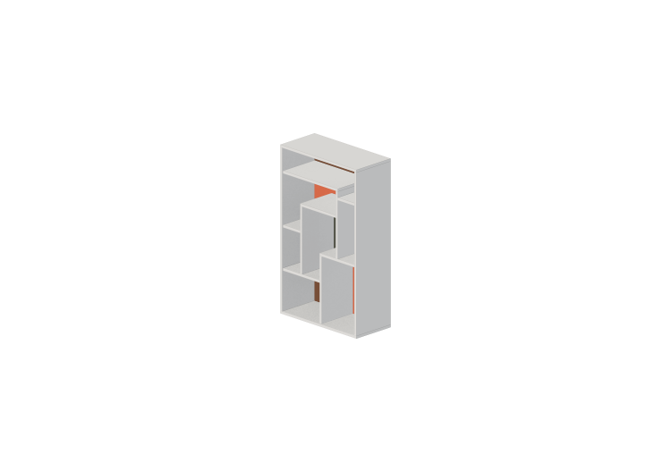 3D Bücherregal - Offener Bücherregal - ACCA software 3D Bücherregal - Offener Bücherregal - ACCA software