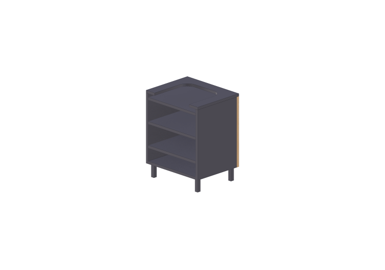Meubles 3D - Comptoir caisse 75x95cm - ACCA software Meubles 3D - Comptoir caisse 75x95cm - ACCA software