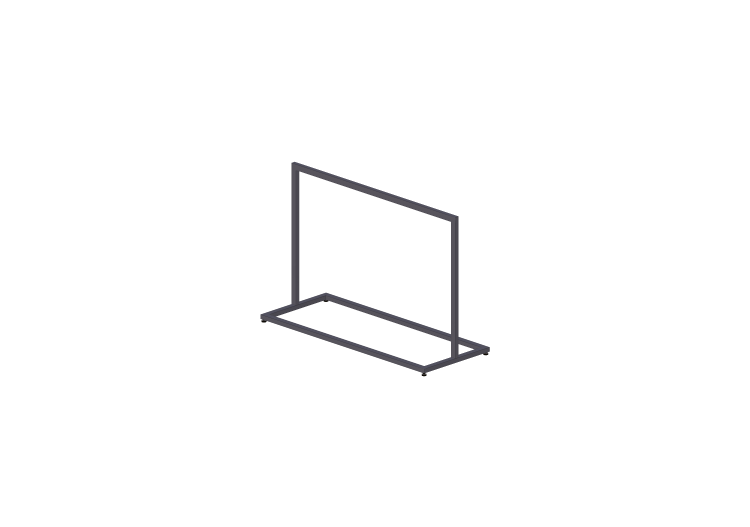 3D Exhibitors - Clothes stand 150x60x100cm - ACCA software 3D Exhibitors - Clothes stand 150x60x100cm - ACCA software