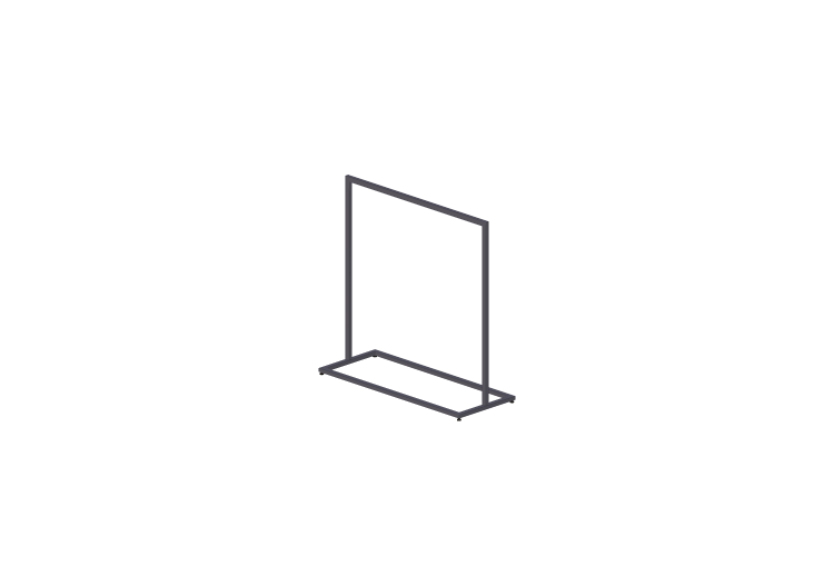 3D Exhibitors - Clothes stand 150x60x150cm - ACCA software 3D Exhibitors - Clothes stand 150x60x150cm - ACCA software