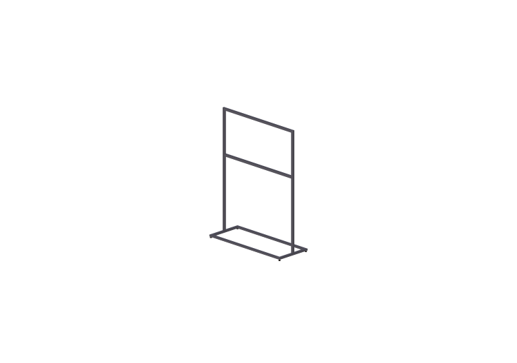 3D Exhibitors - Clothes stand 150x60x200cm - ACCA software 3D Exhibitors - Clothes stand 150x60x200cm - ACCA software