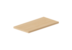 Pensili 3D - Piano mensola 50x25cm bordo squadrato