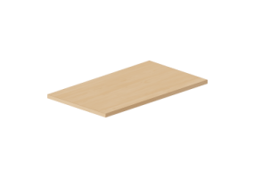 Pensili 3D - Piano mensola 70x40cm bordo squadrato