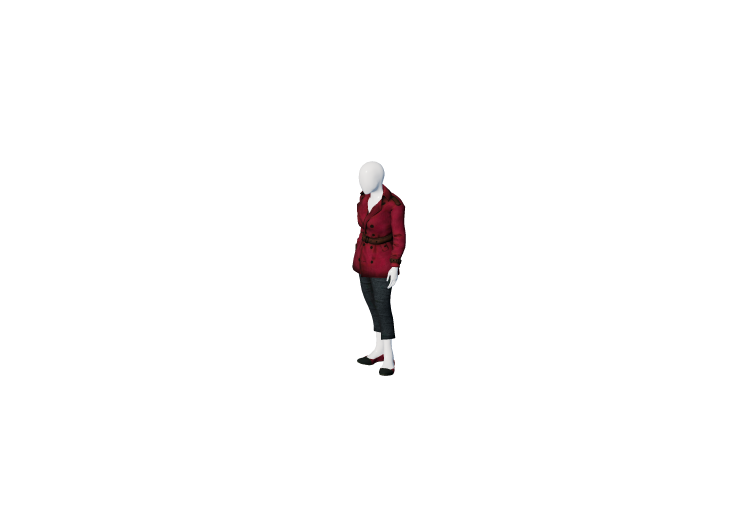 Acessórios 3D - Manequim feminino com casaco - ACCA... Acessórios 3D - Manequim feminino com casaco - ACCA...