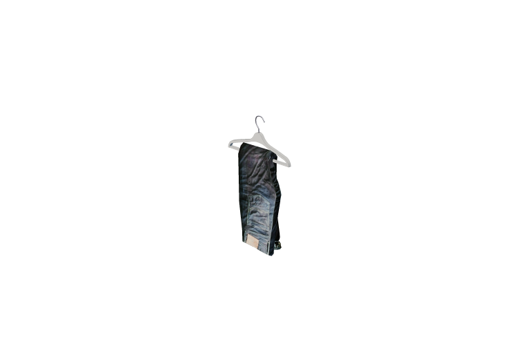 Modèles 3D - Pantalon jeans plié avec cintre - ACCA... Modèles 3D - Pantalon jeans plié avec cintre - ACCA...